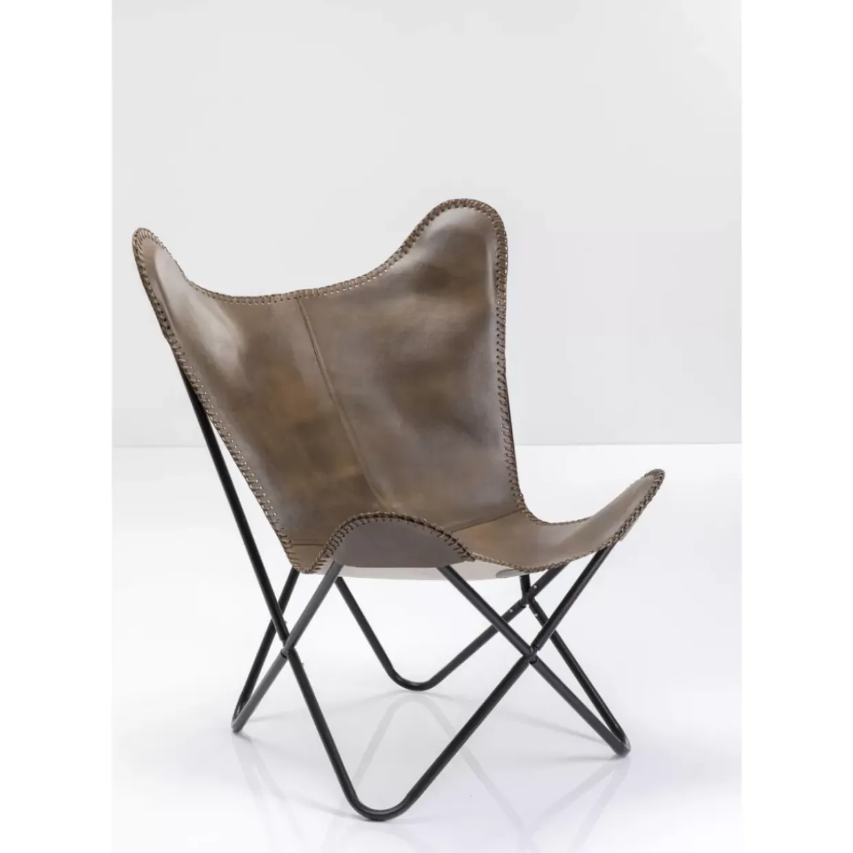 Sessel California Leder Dunkelbraun