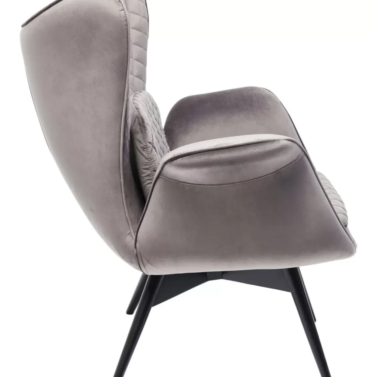 Sessel Tudor Velvet Silbergrau