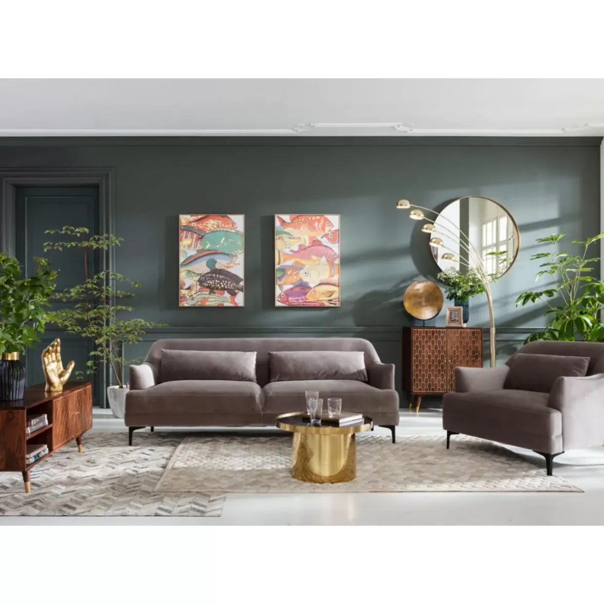 Sofa Proud 3-Sitzer Grau