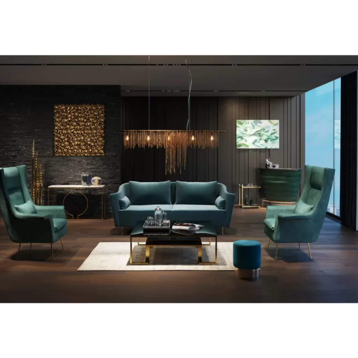 Sofa Vegas Forever 3-Sitzer Petrol