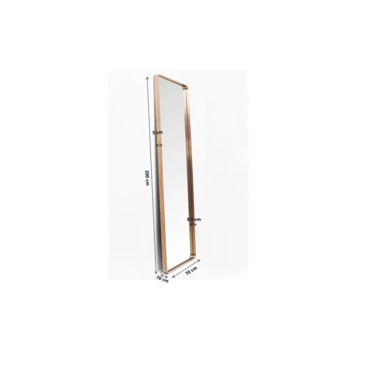 Spiegel Curve Cobre 70X200Cm