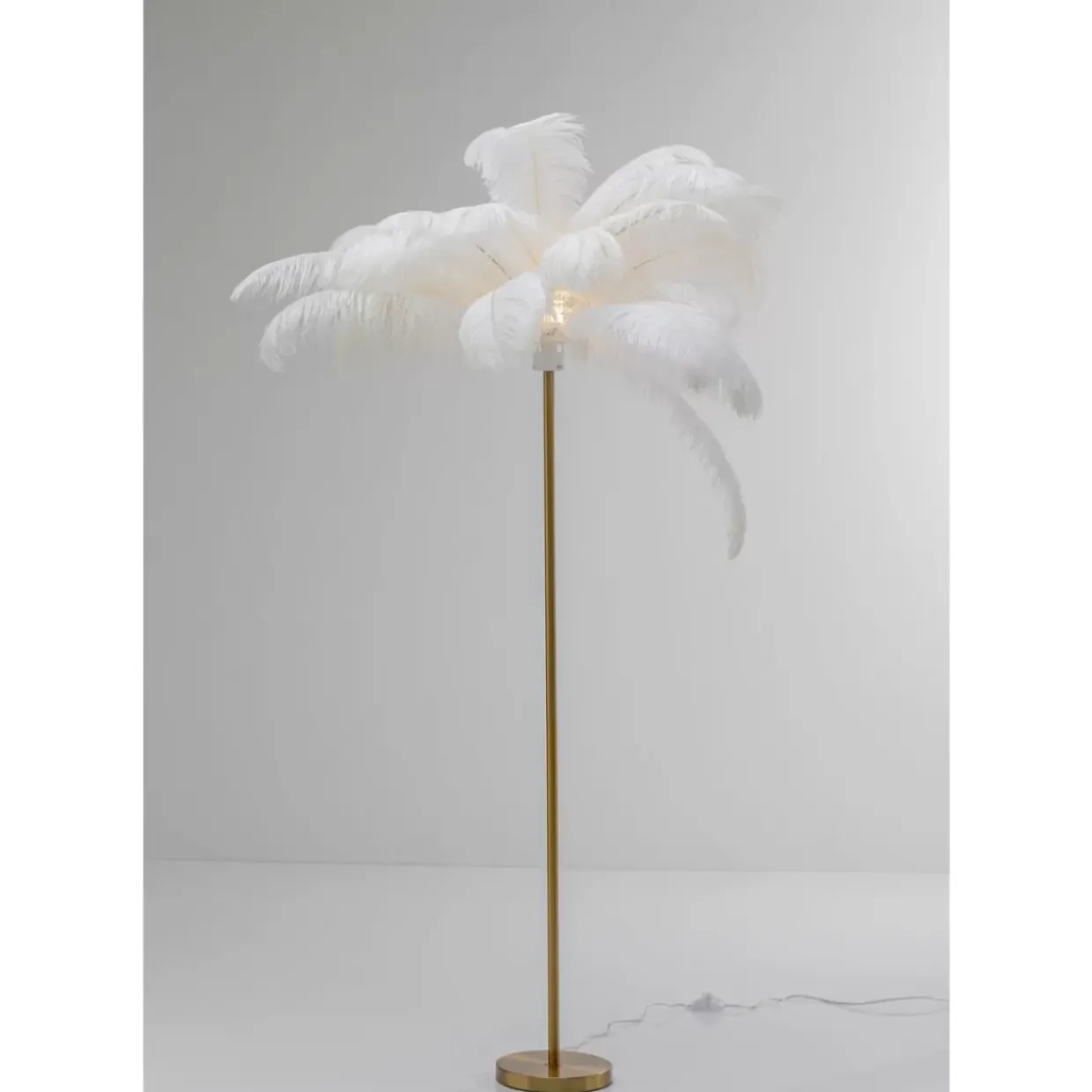 Stehleuchte Feather Palm Weis 165Cm