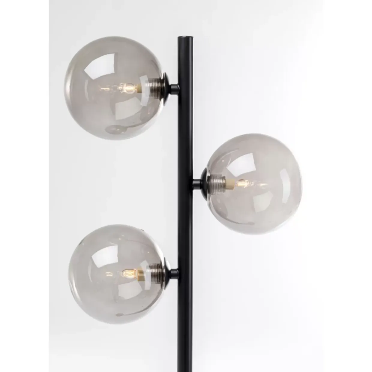 Stehleuchte Three Balls Matt Schwarz 160Cm