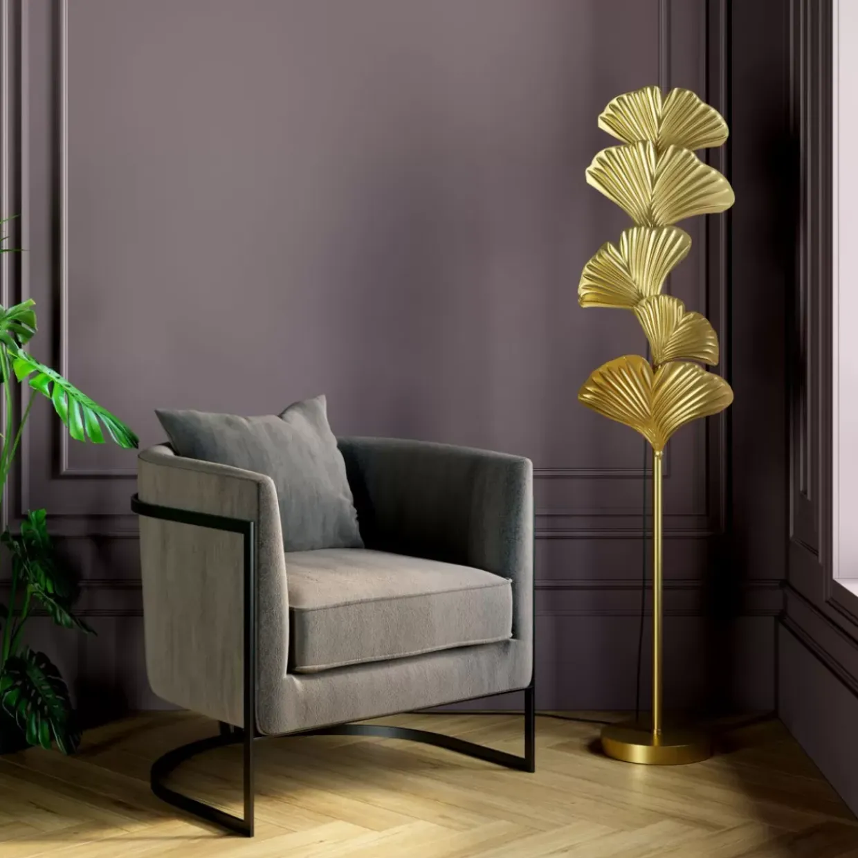 Stehleuchte Yuva Gold 160Cm
