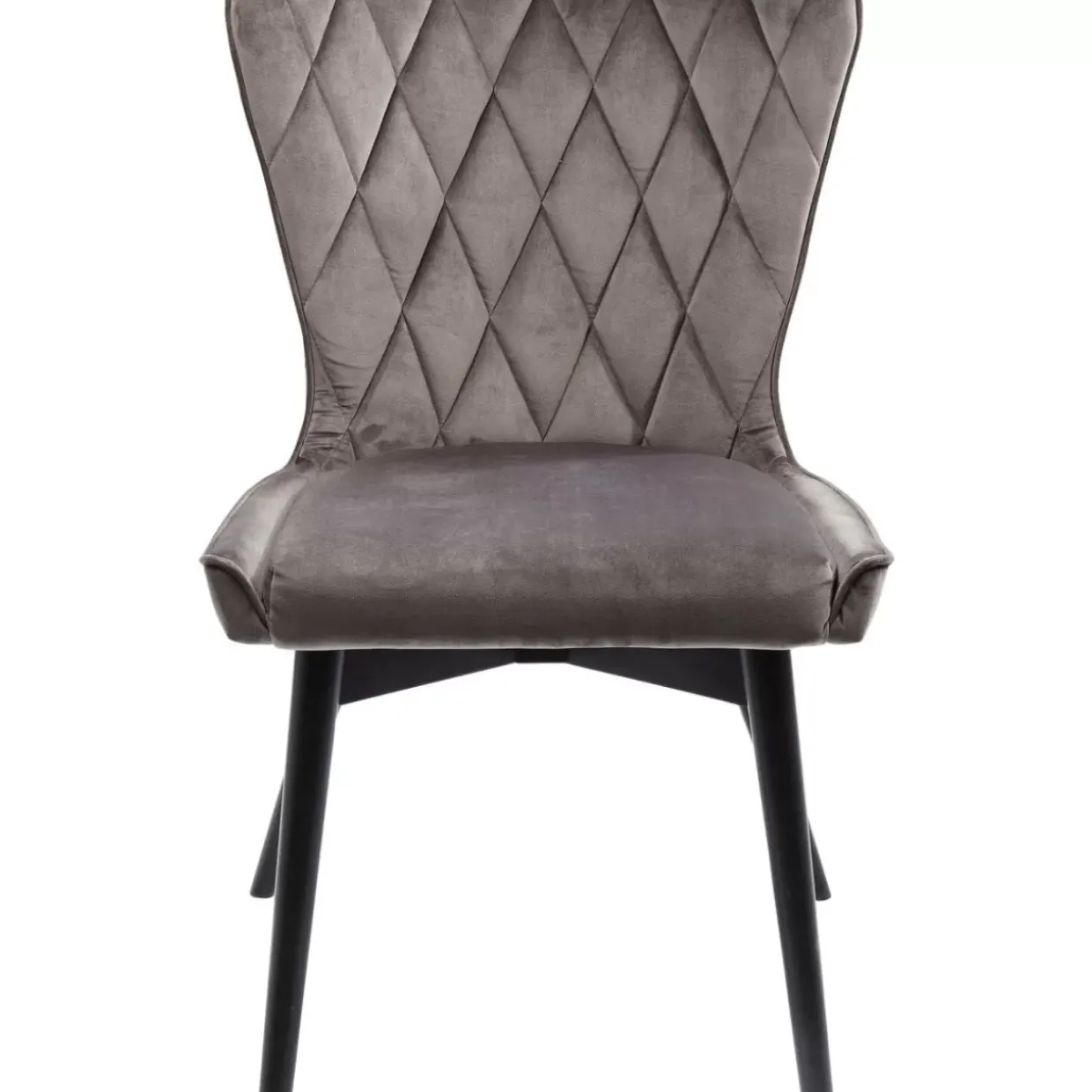 Stuhl Black Marshall Velvet Grau