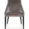Stuhl Black Mode Velvet Grau