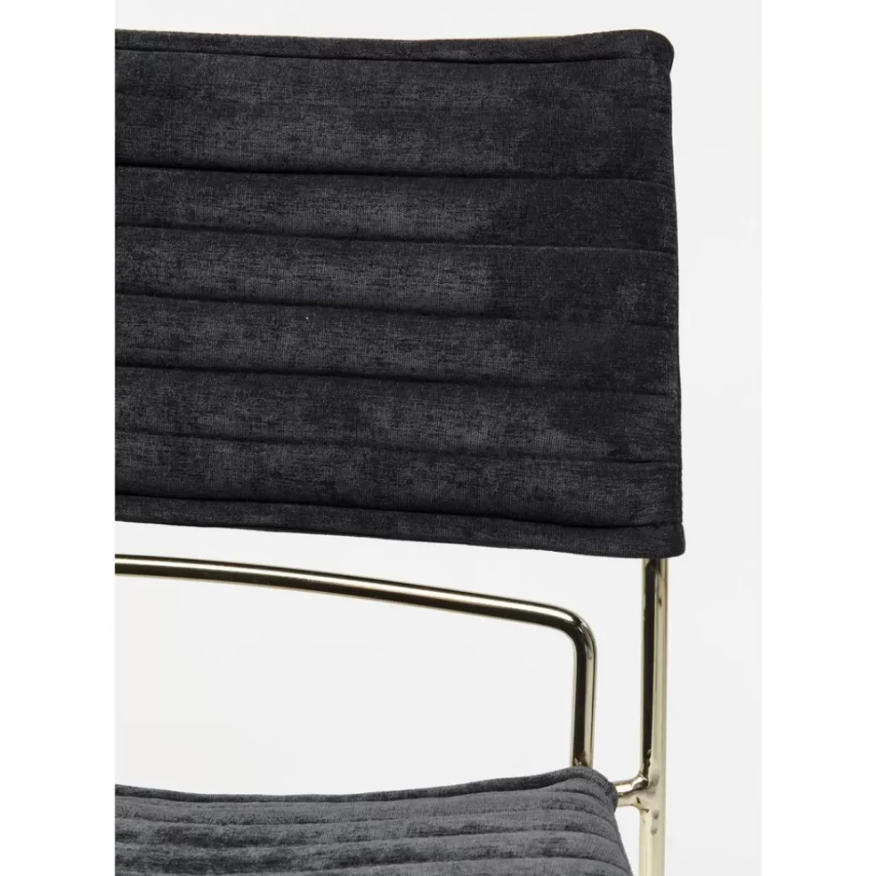Stuhl Hugo Schwarz Gold