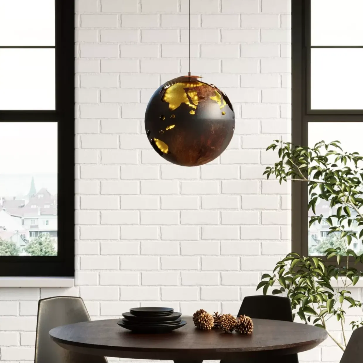 Stuhl Wire Black