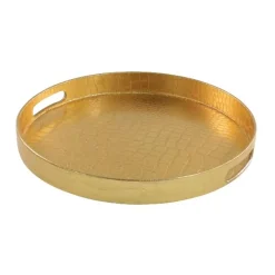 Tablett In Schlangenoptik Gold