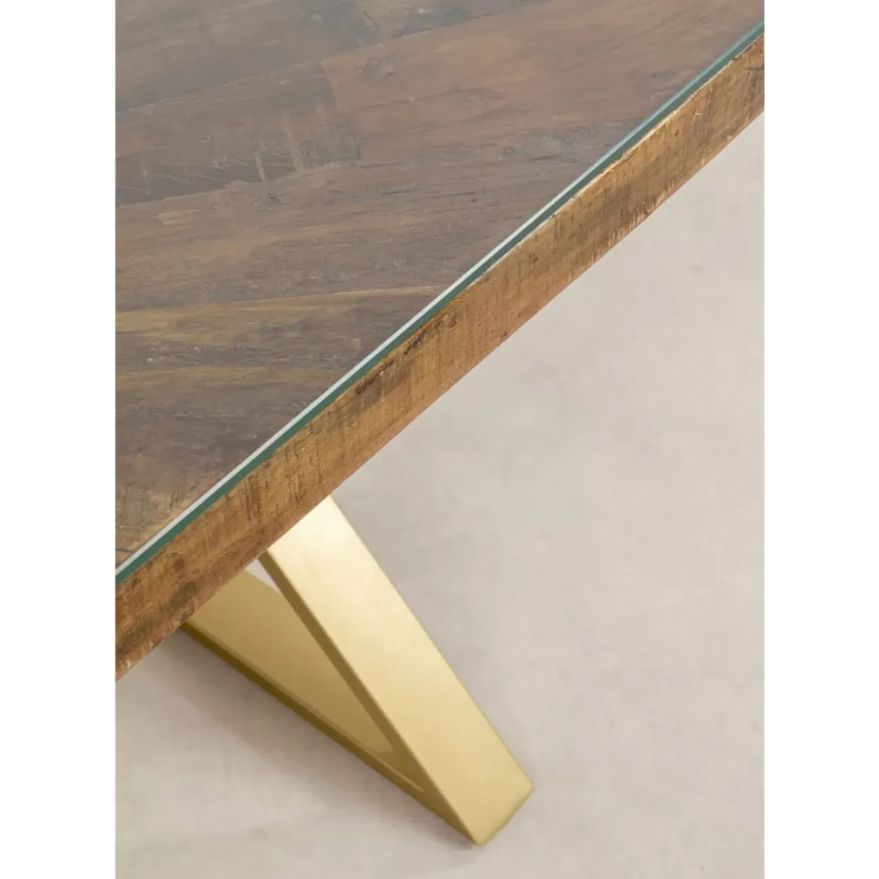Tisch Conley Cross Brass 180X90Cm