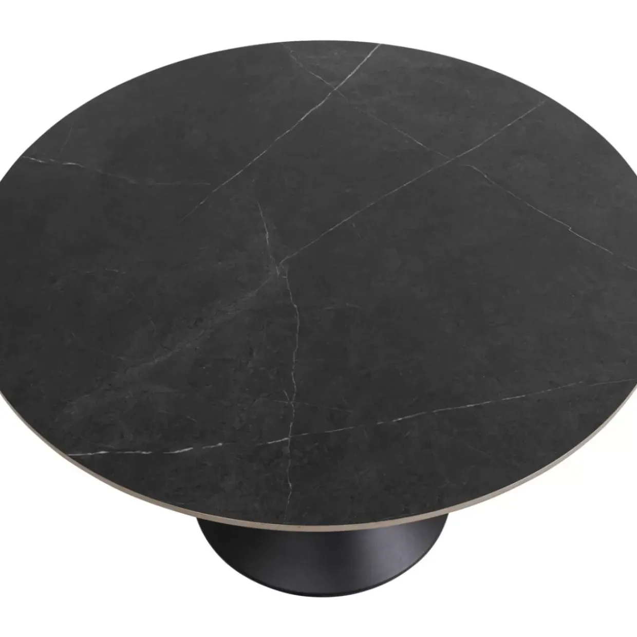 Tisch Grande Possibilita Schwarz O120Cm