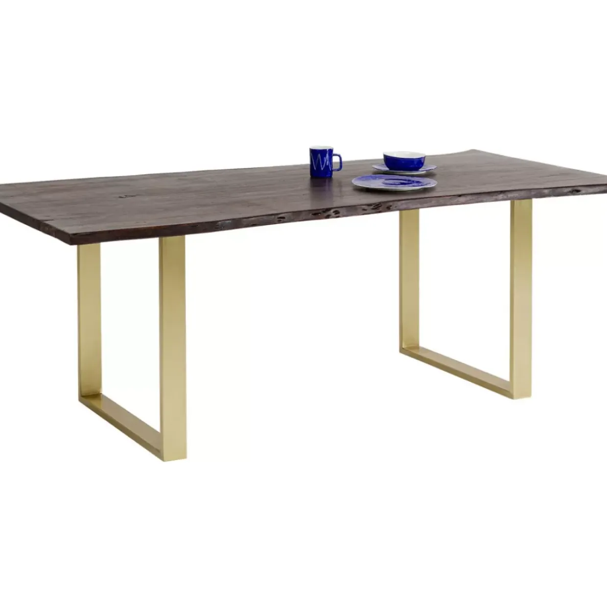 Tisch Harmony Dunkel Messing 160X80