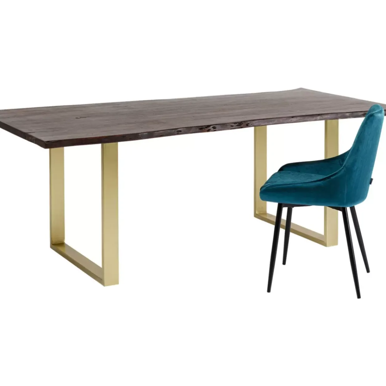 Tisch Harmony Dunkel Messing 160X80