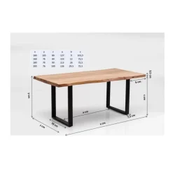 Tisch Harmony Silber 180X90
