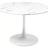 Tisch Veneto Marmor Weis O110Cm