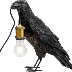 Tischleuchte Animal Crow Matt Schwarz
