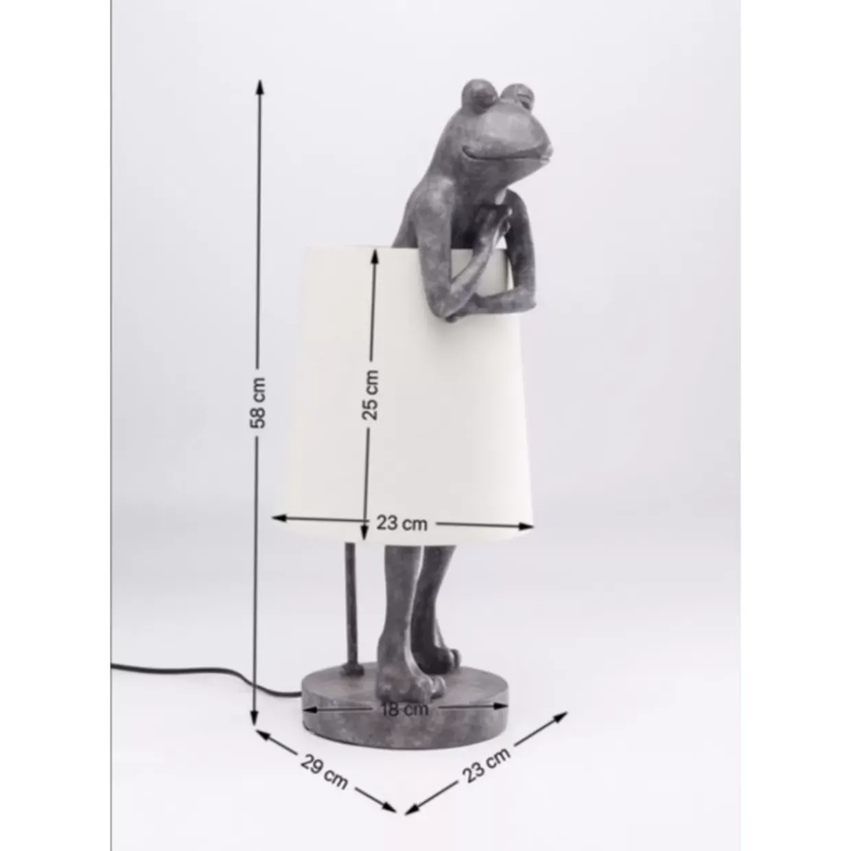 Tischleuchte Animal Frog Grau