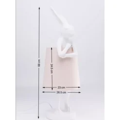 Tischleuchte Animal Rabbit Weis 68Cm