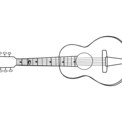 Wandgarderobe Guitar 81Cm