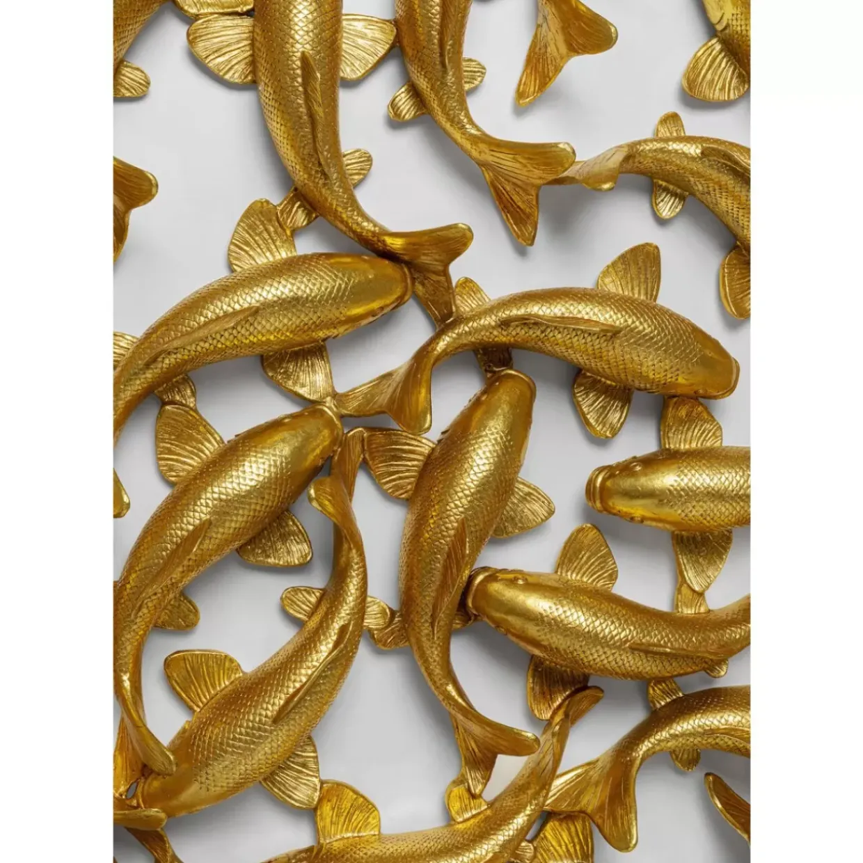 Wandobjekt School Of Koi Gold O160Cm