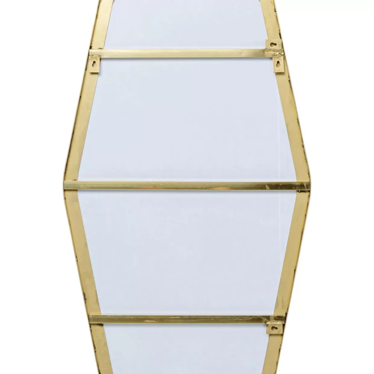 Wandspiegel Shape Hexagon Brass 64X94,5Cm