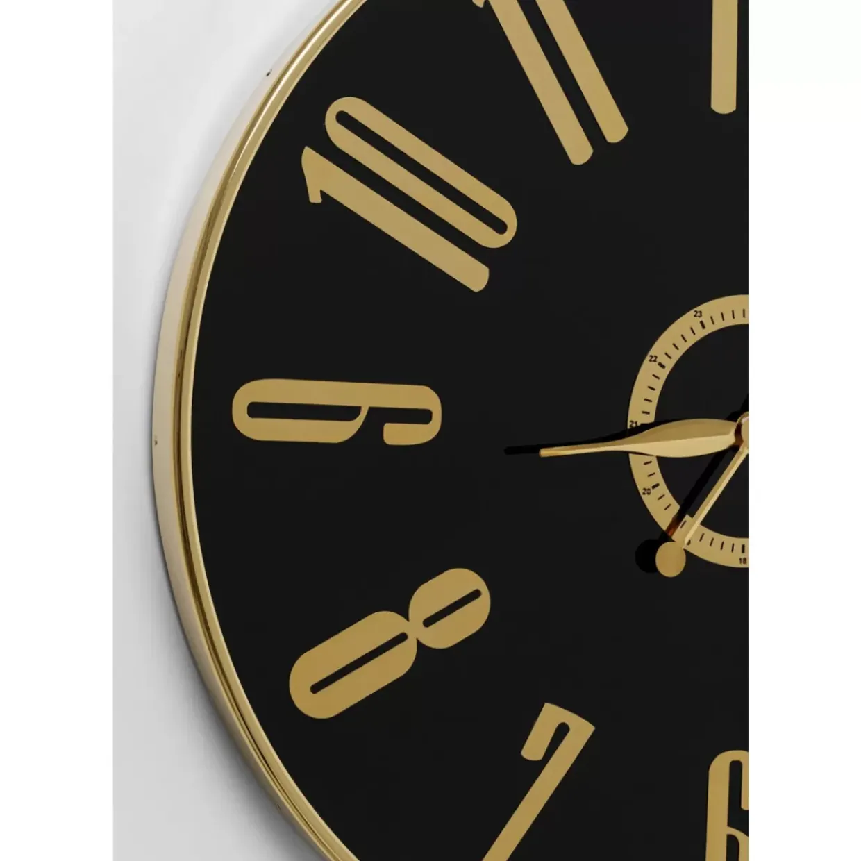Wanduhr Casino Schwarz O76Cm