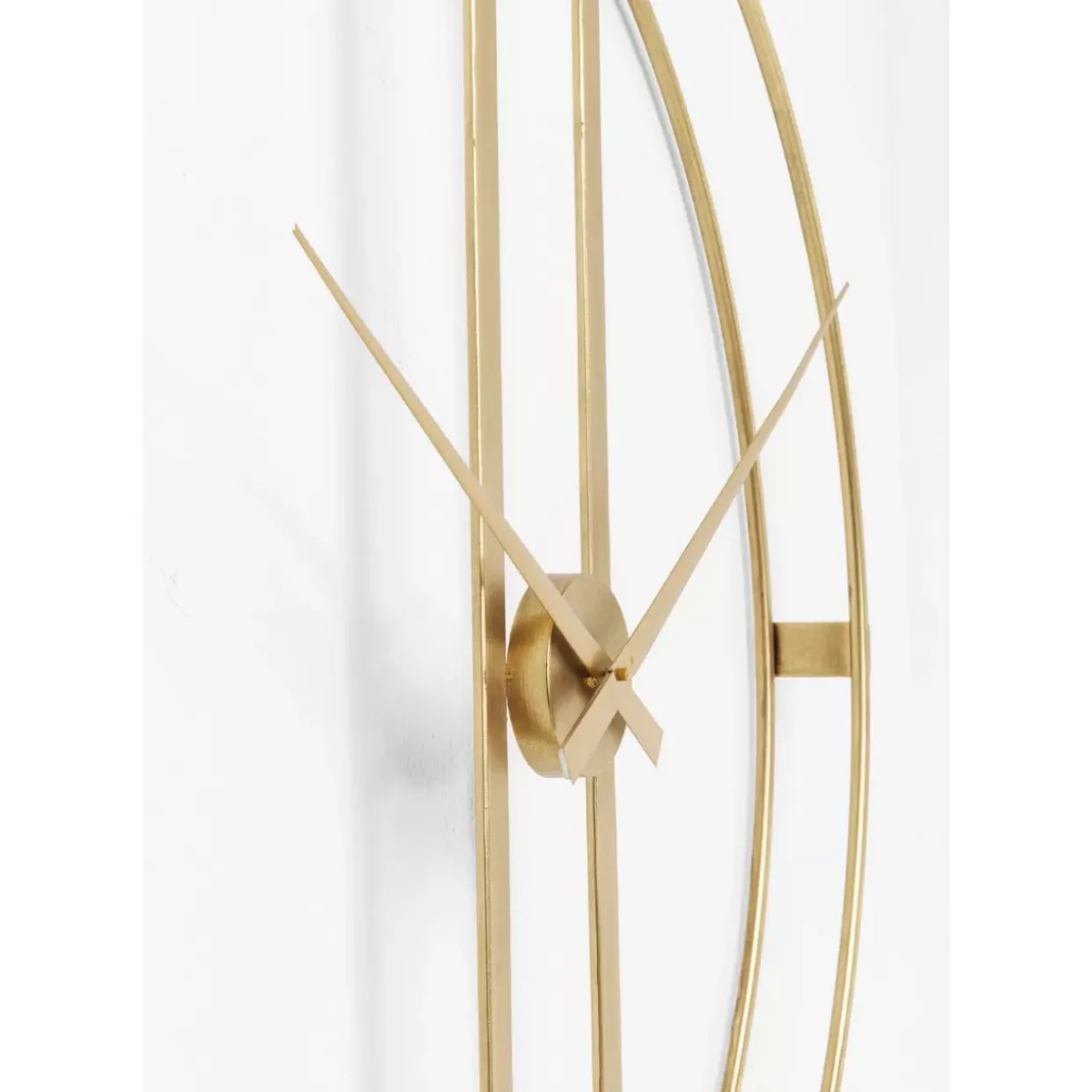 Wanduhr Clip Gold O107Cm