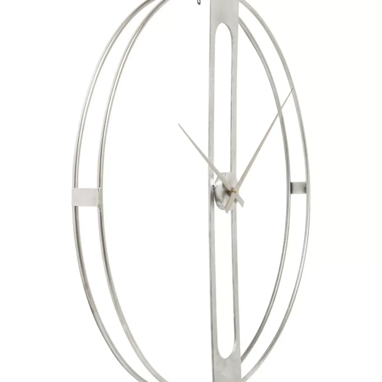 Wanduhr Clip Silber O60Cm