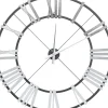 Wanduhr Nevio Silber O95Cm