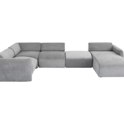 Wohnlandschaft 2 Lucca Grau Rechts 328Cm