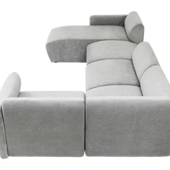 Wohnlandschaft 2 Lucca Grau Links 328Cm