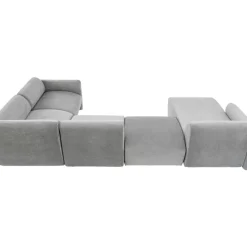 Wohnlandschaft 2 Lucca Grau Links 328Cm
