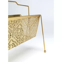 Zeitungsständer Basket Gold Klein